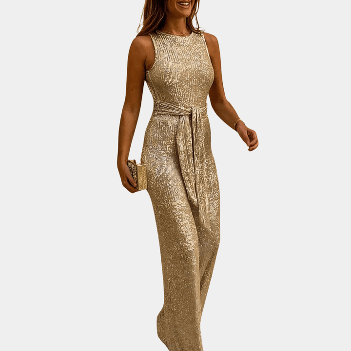 Damen Jumpsuit Schwarz Festlich Elegant Polyester für Hochzeiten-5