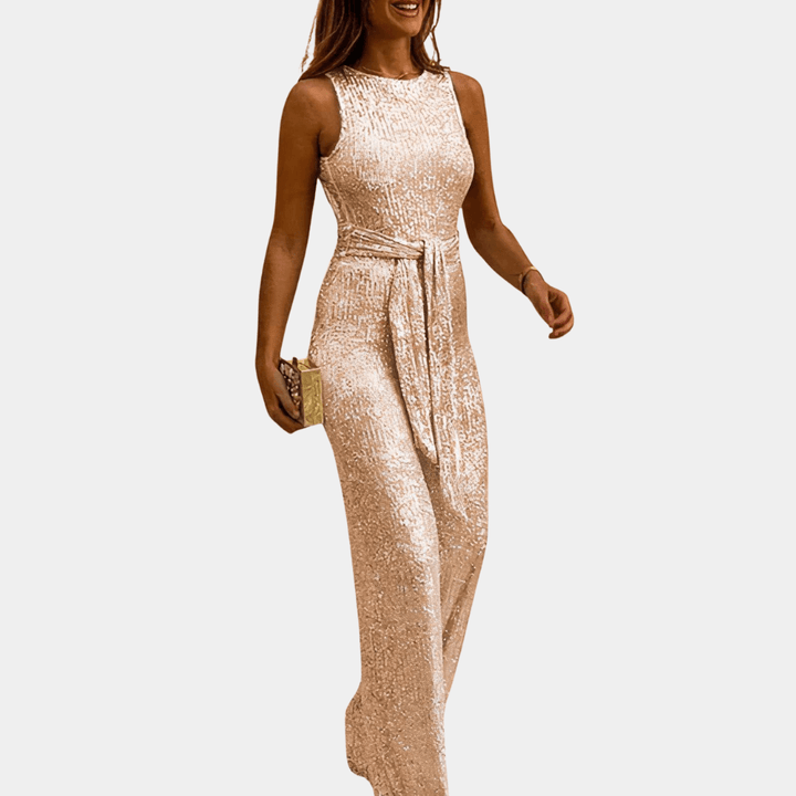 Damen Jumpsuit Schwarz Festlich Elegant Polyester für Hochzeiten-4